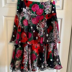 Dress Silk Skirt Chiffon Layers Size 8
